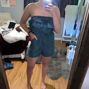 Jean romper never worn